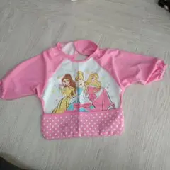 プリンセス長袖エプロン ピンク