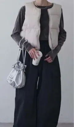 CIAOPANIC TYPY★コンパクトドロスト中綿ショートベスト★ONE