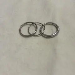 シルバー 3連リング