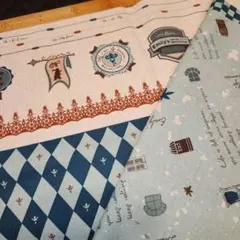 R641. 多彩デザイン コットンリネン生地