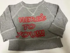 グレー プリント トレーナー