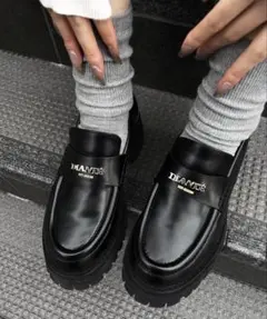 DIANTE LOGOPLATE WEDGESOLE LOAFERS Mサイズ