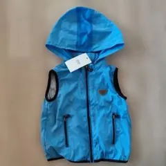 ARMANI JUNIOR フード付きベスト ブルー 2Aのサムネイル