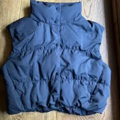 uniqlo c ダウンクロップドベスト　ブラック S