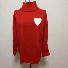 シーイン　長袖ニットセーター　♡赤♡ Mサイズ