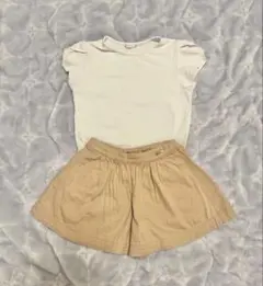 セットアップ ショートパンツ 無地半袖トップス スカート