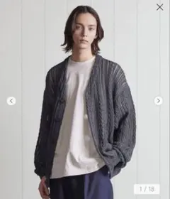 H BEAUTY&YOUTH リネンクロップドクルーネックカーディガン - メルカリ