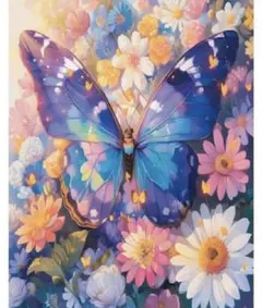 【未完成】【当日発送】【1点限り】蝶　ダイアモンドアート