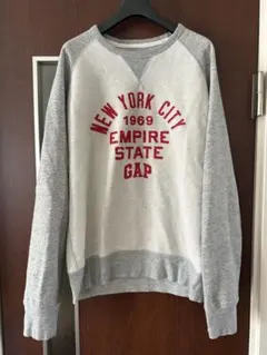 古着 GAP スウェット ラグラン グレー　Sサイズ