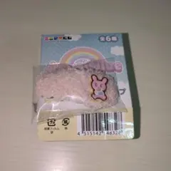 エンジェルブルー　エニマイくじ　E賞　ボアヘアクリップ　 ピンク カッペくん