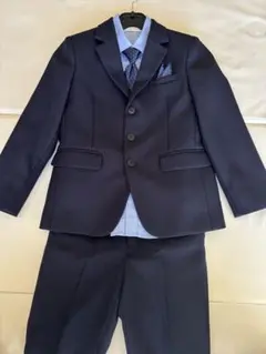 キッズ スーツセット ネイビー (125cm)