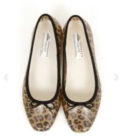 テンパレイト レインシューズ バレエシューズ レオパード柄　ヒョウ柄