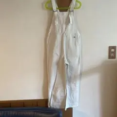 アイボリー色 オーバーオール