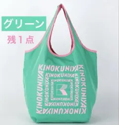 【完売品】 紀ノ国屋 KINOKUNIYA コンパクトバッグ グリーン