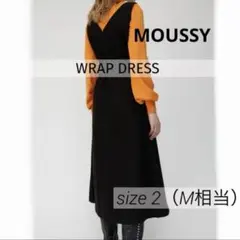【MOUSSY】ロングワンピース　ノースリーブフレアドレス　サロペットワンピ