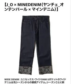 ヤンチェオンテンバール×MINEDENKM　デニムパンツ　ユニセックス　ジーパンのサムネイル