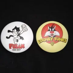 Felix the Cat & Looney Tunes 缶バッジセット