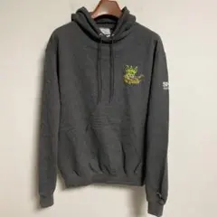 Champion フード付裏起毛パーカートレーナー スウェット グレー M