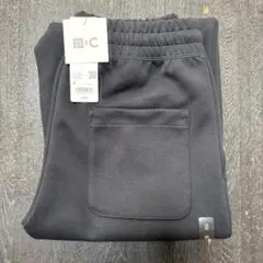 新品タグ付き UNIQLO C スウェットワイドパンツ ブラック Sサイズ