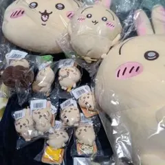 ちいかわうさぎだらけくじ　A賞　ぬいぐるみ　クッション　ハサミ　等14点セット