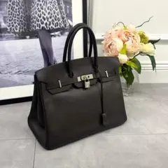 エルメス バーキン35 ヴァッシュリエジェ ダークブラウン系 SV金具のサムネイル