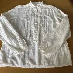 GAP コットンレース切り替え 薄手ブラウス ホワイト XL - メルカリ