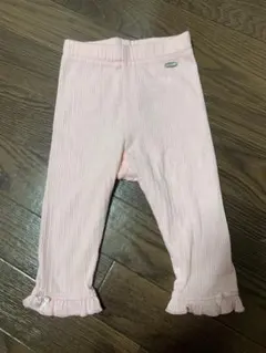 mezzo piano リブパンツ ピンク 80cmのサムネイル