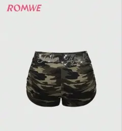ROMWE カモフラージュ柄 ショートパンツ SHEIN