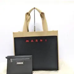 MARNI マルニ トートバッグ ロゴ スパンコール - メルカリ