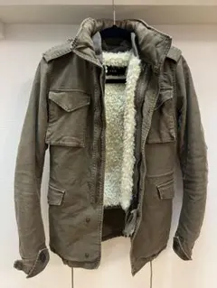 ミリタリージャケット オリーブグリーン フリースライニング