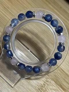 21.高品質！カイヤナイトとローズクォーツのブレスレット