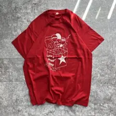 メンズ 古着 ヴィンテージ SCREEN STARS 赤 Tシャツ プリント L