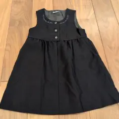 familiarお受験 ジャンバースカート 100 ネイビー