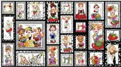 ロラライハリスパネル　Sew Curious! 110×60㎝
