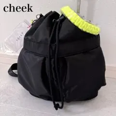 新品タグ付き✨cheek 撥水 2WAY 巾着 ショルダーバッグ ブラックのサムネイル