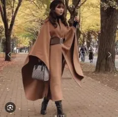 ポンチョ風コート