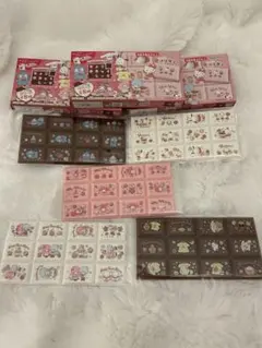 サンリオキャラクターズ　チョコブロックシール　5種セット