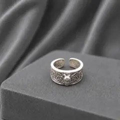 シルバー ヴィンテージ ケルト オープンリング 指輪 メンズ ストリート 新品