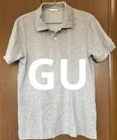 GU ポロシャツ グレー M ドライポロシャツ ユニセックス 半袖