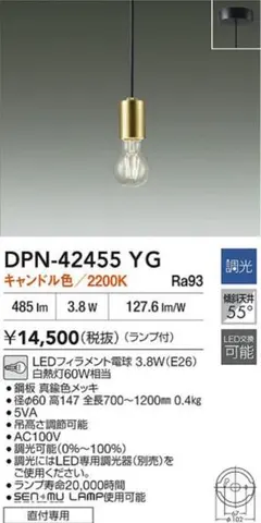 DPN-42455 YG ペンダントライト 2200K
