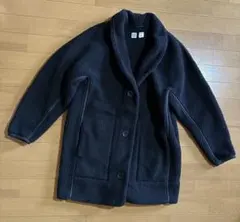 希少 ユニクロU ボアフリースカーディガン クロ Mサイズ UNIQLO