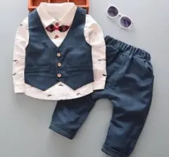 ネイビー フォーマルスーツ 100cm