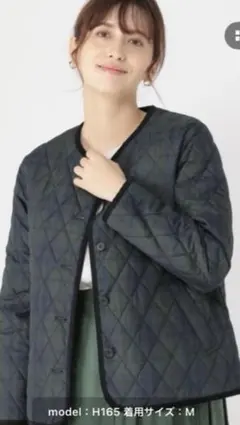 studio CLIP リバーシブルキルトブルゾン Mサイズ