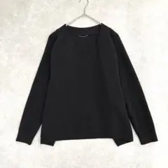 L'Appartement Vネック ニット プルオーバー ウール カシミヤ 黒のサムネイル