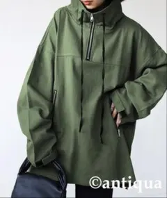 ハーフジッププルオーバー