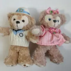 ディズニーシー　ミッキーとダッフィーのスプリングボヤッジ　ぬいぐるみバッチセット