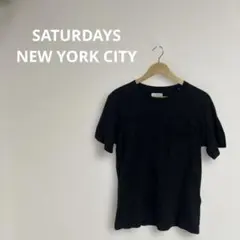 【極上の着心地】サタデーズニューヨークシティ ポケットTシャツ 黒 Sサイズ