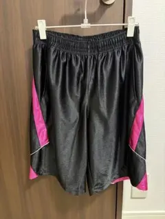 バスケパンツ ブラック ピンク　バスパンのサムネイル