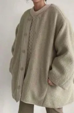 CLANEリバーシブルボアコート　ビックサイズ フリー