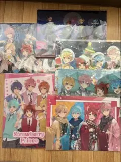 ストロベリープリンス クリアファイル 6枚セットとファミマプリント14枚